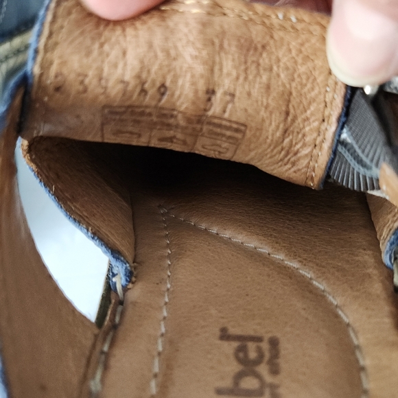 JOSEF SEIBEL Leather Buckle Clogs navy blue EU 37 (approx. US women's 6.5–7) - Picture 7 of 11